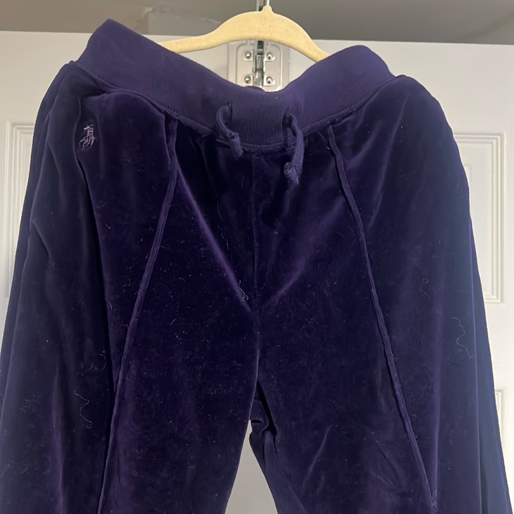 Polo Ralph Lauren velour joggers in purple s/p 7